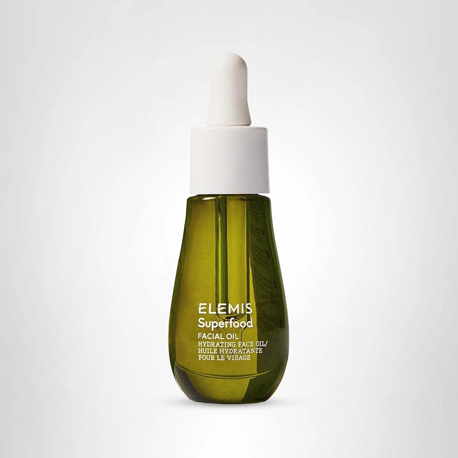 ELEMIS Superfood Facial Oil golden texture on a dropper