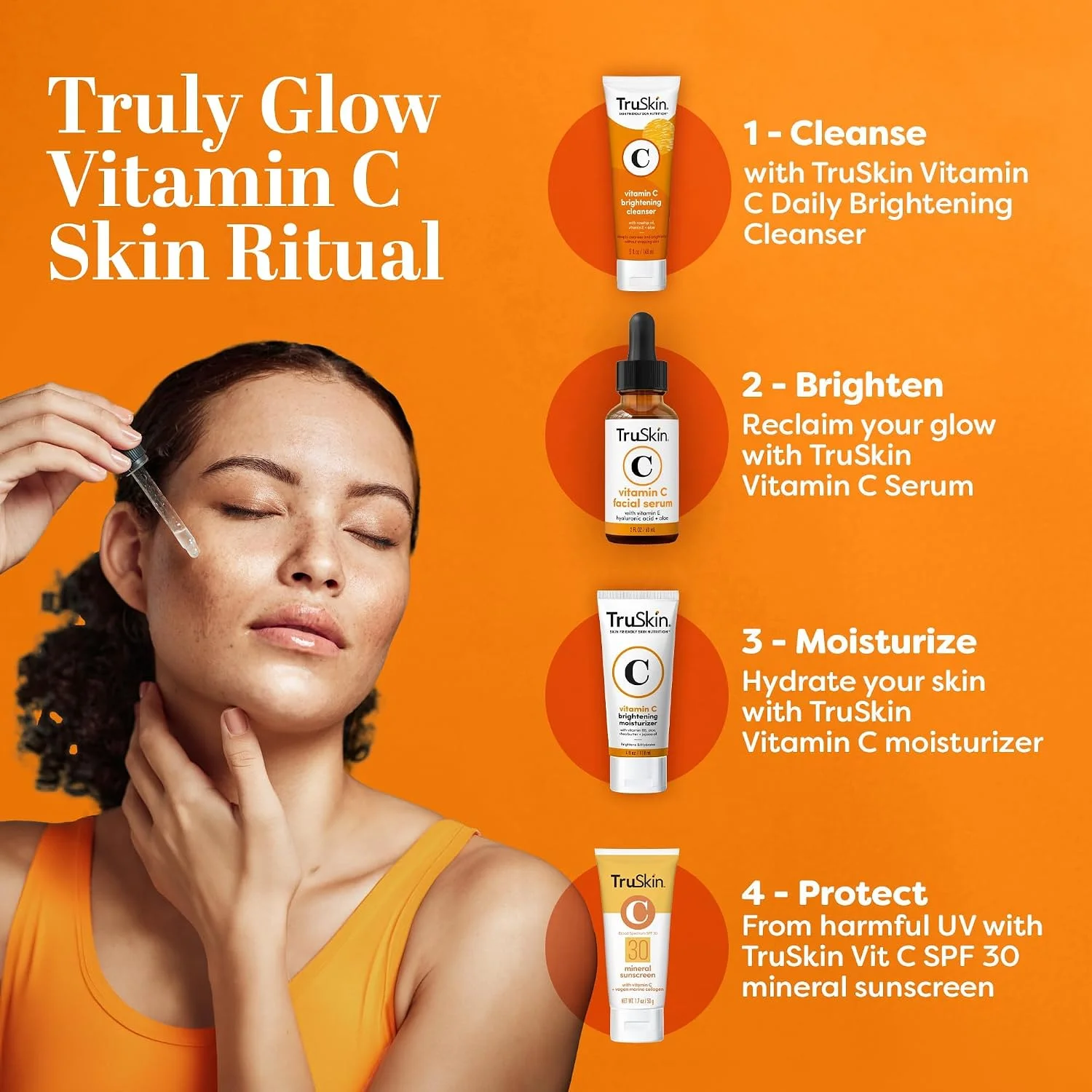 TruSkin Vitamin C Serum texture and application