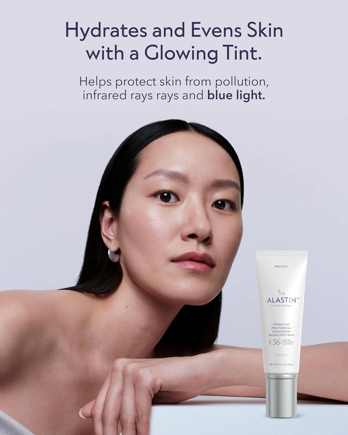 ALASTIN HydraTint Pro Mineral Sunscreen tint and texture on skin