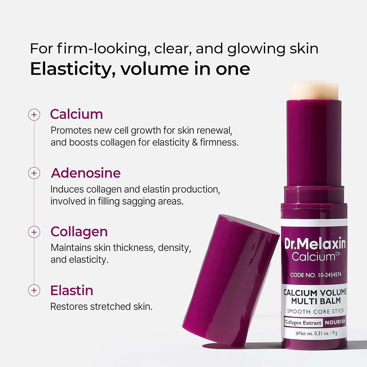 Dr.Melaxin Collagen Multi Balm Stick application on eye, neck and face