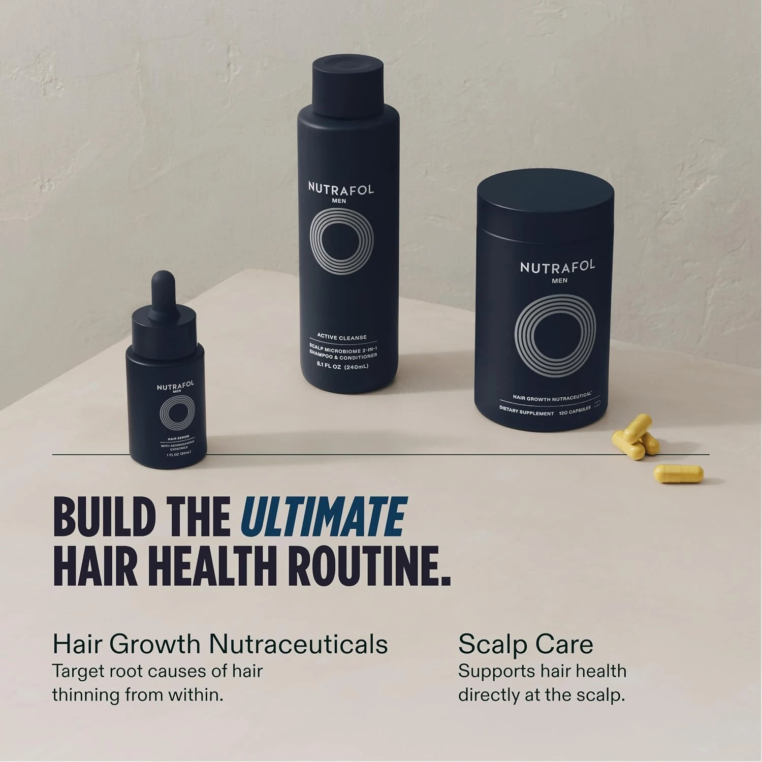 Nutrafol Men's Hair Serum ingredients and application